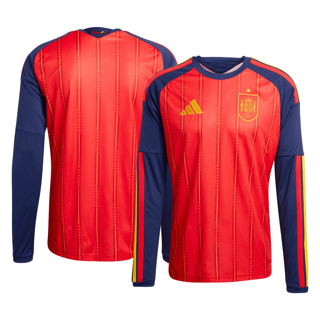Spain Long Sleeve Jersey Home Football Shirt World Cup 2026