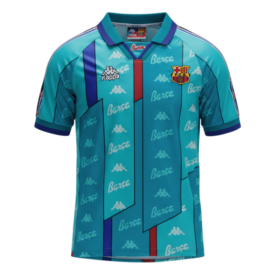 Barcelona 1996/97 Retro Jersey Away Soccer Shirt - bestsoccerstore