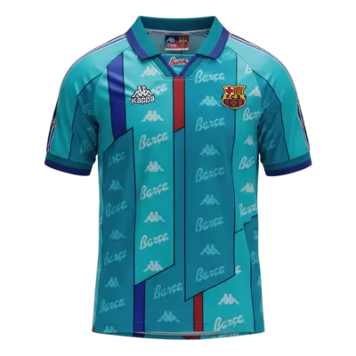 Barcelona 1996/97 Retro Jersey Away Soccer Shirt - bestsoccerstore