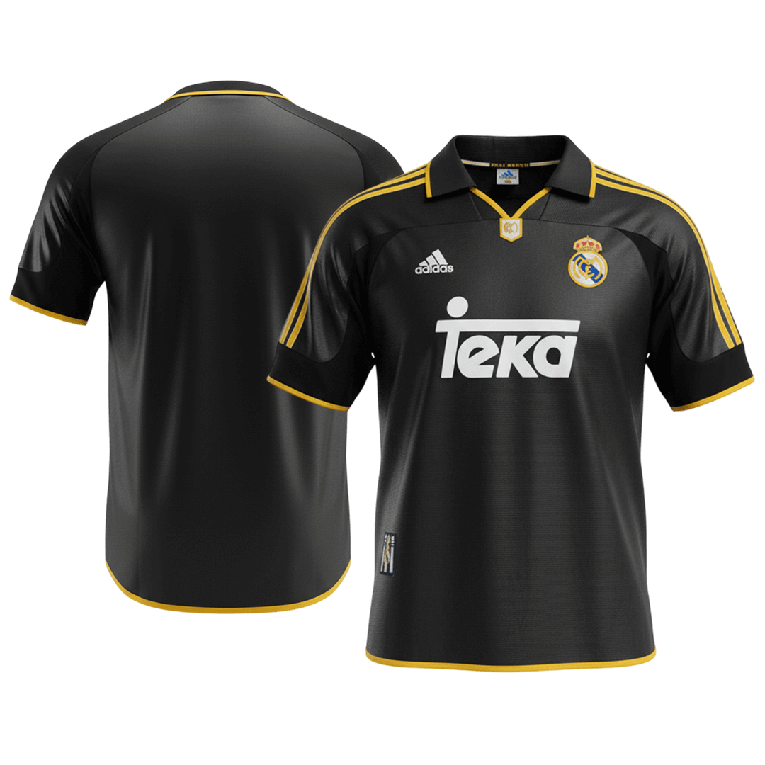 Real Madrid 1999/01 Retro Jersey Away Soccer Shirt - bestsoccerstore