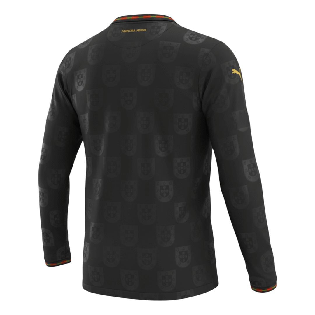 Portugal 'Black Panther' Long Sleeve Jersey Football Shirt World Cup 2026