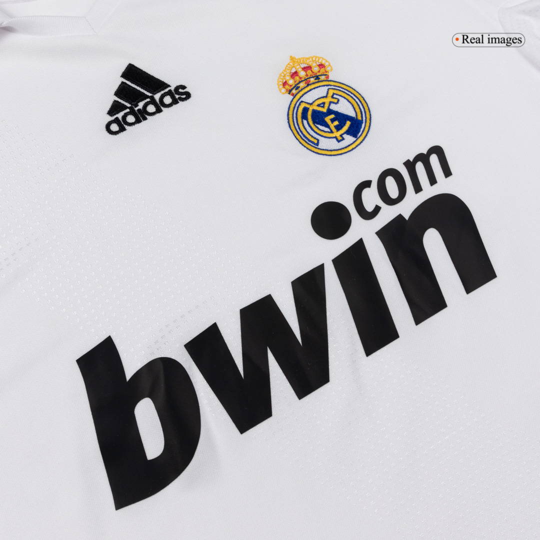 Real Madrid 2008/09 Retro Jersey Home Soccer Shirt - bestsoccerstore