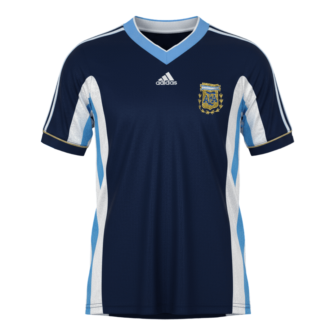 Argentina 1998 Retro Jersey Away Soccer Shirt - bestsoccerstore