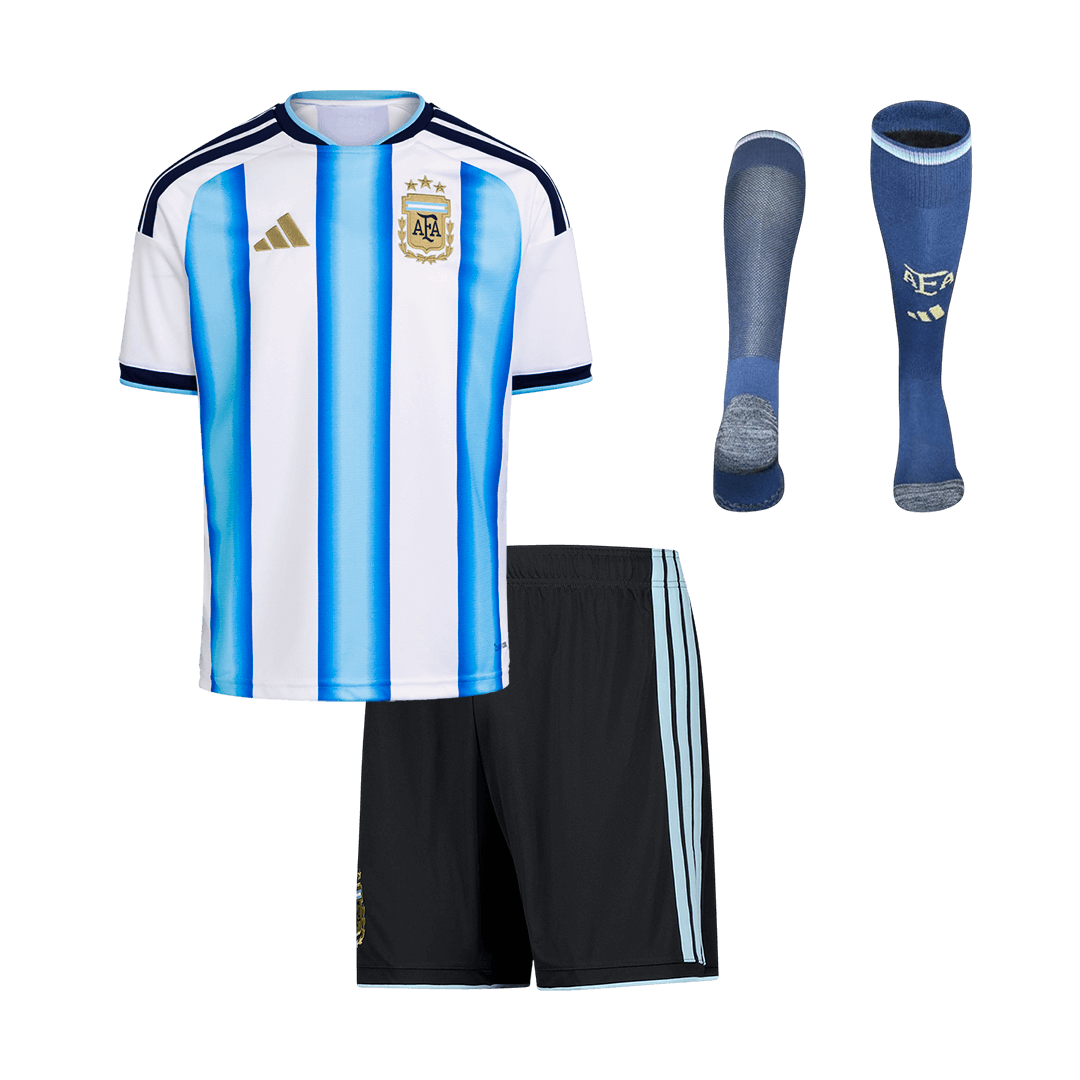 Kids Argentina Home Custom Full Soccer Kits
2025/26 - bestsoccerstore