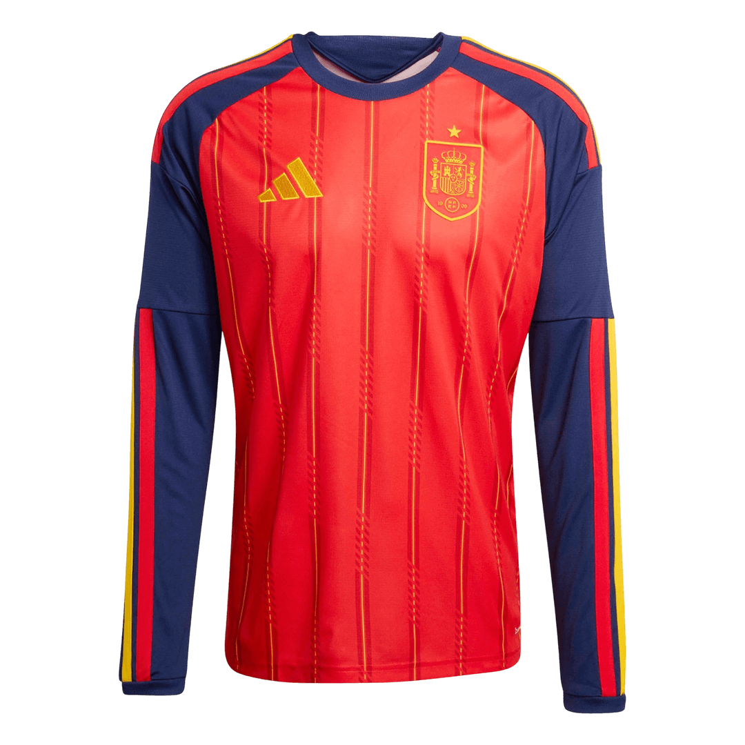 Spain Long Sleeve Jersey Home Football Shirt World Cup 2026 - bestsoccerstore