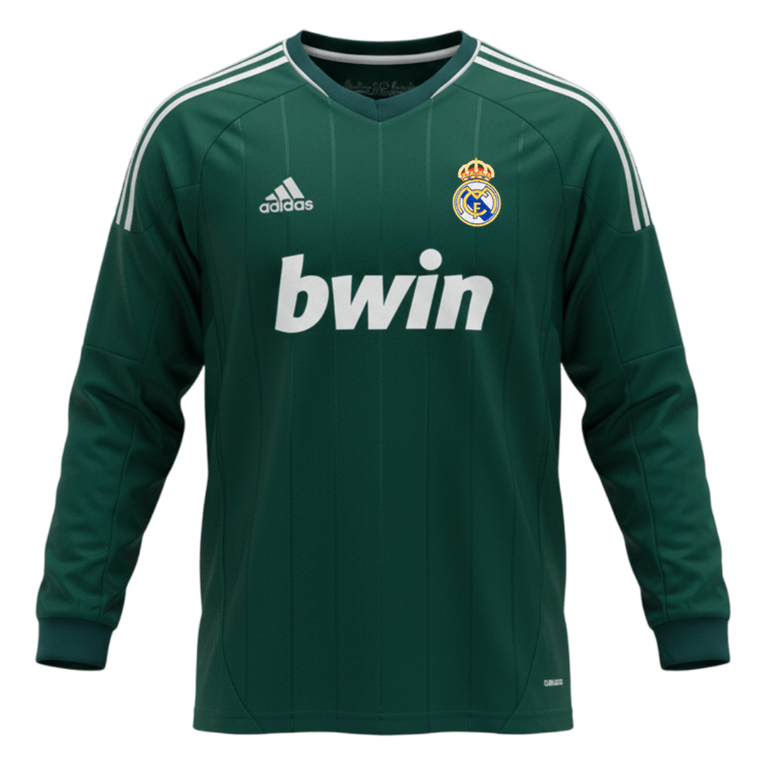 Real Madrid Retro Jersey Third Away Long Sleeve Soccer Shirt 2012/13 - bestsoccerstore