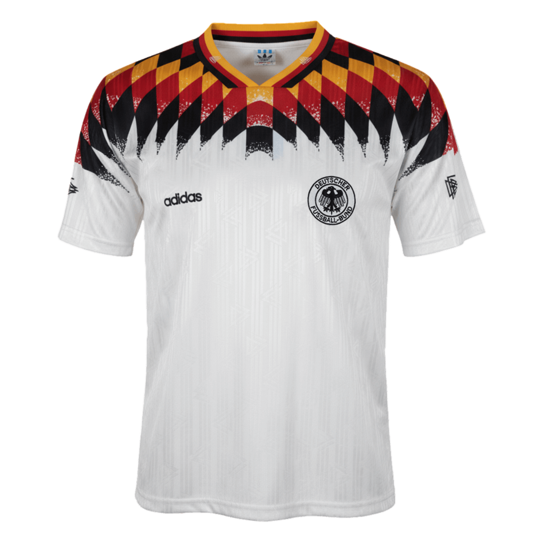 Germany 1994 Retro Jersey Home Soccer Shirt - bestsoccerstore