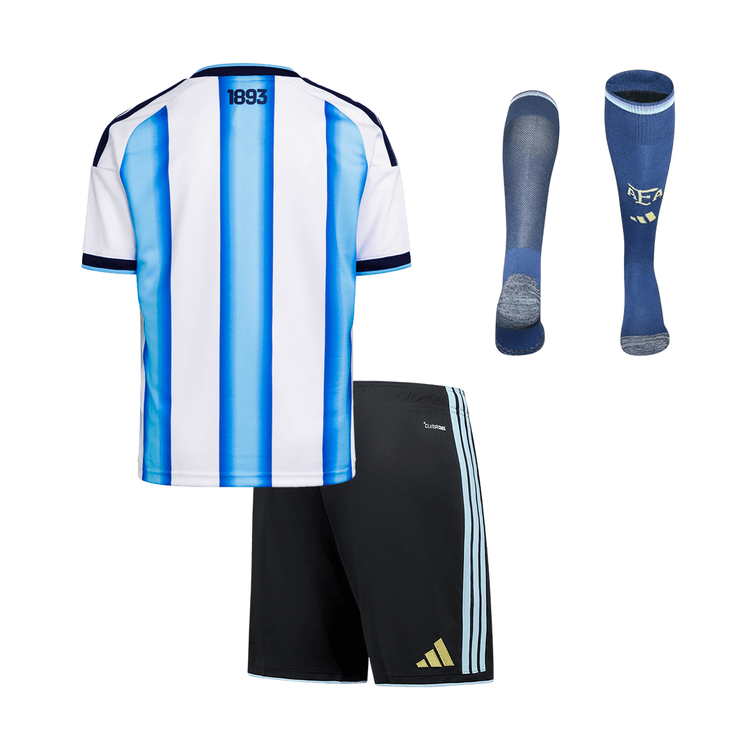 Kids Argentina Home Custom Full Soccer Kits
2025/26 - bestsoccerstore
