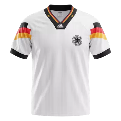 Germany Retro Jersey Home Long Sleeve Soccer Shirt 1992 - bestsoccerstore