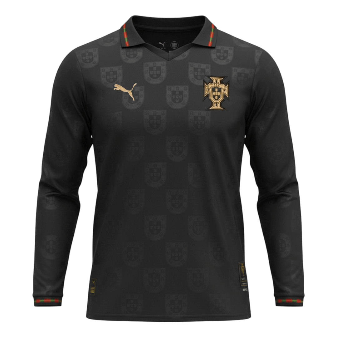 Portugal 'Black Panther' Long Sleeve Jersey Football Shirt World Cup 2026 - bestsoccerstore