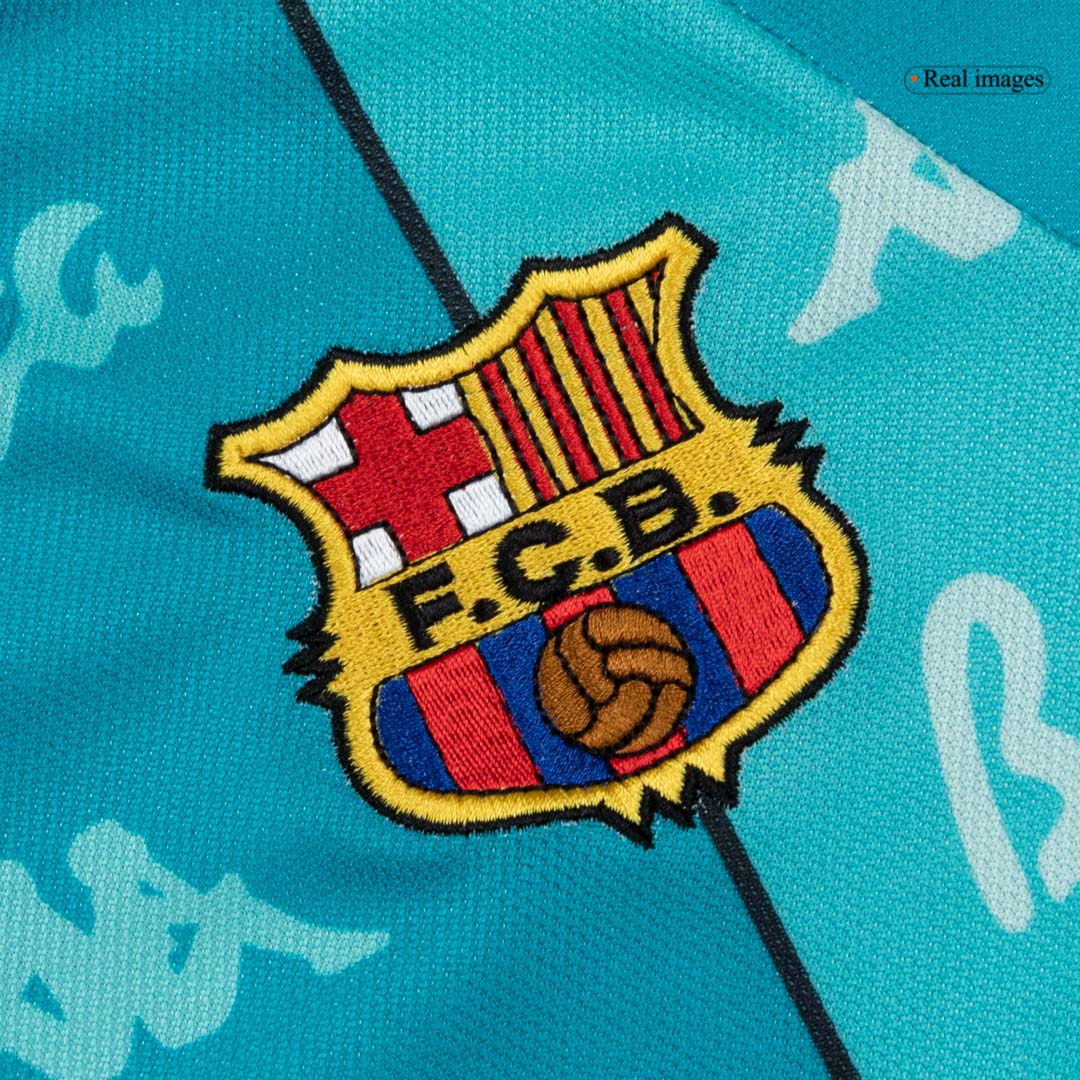 Barcelona 1996/97 Retro Jersey Away Soccer Shirt - bestsoccerstore
