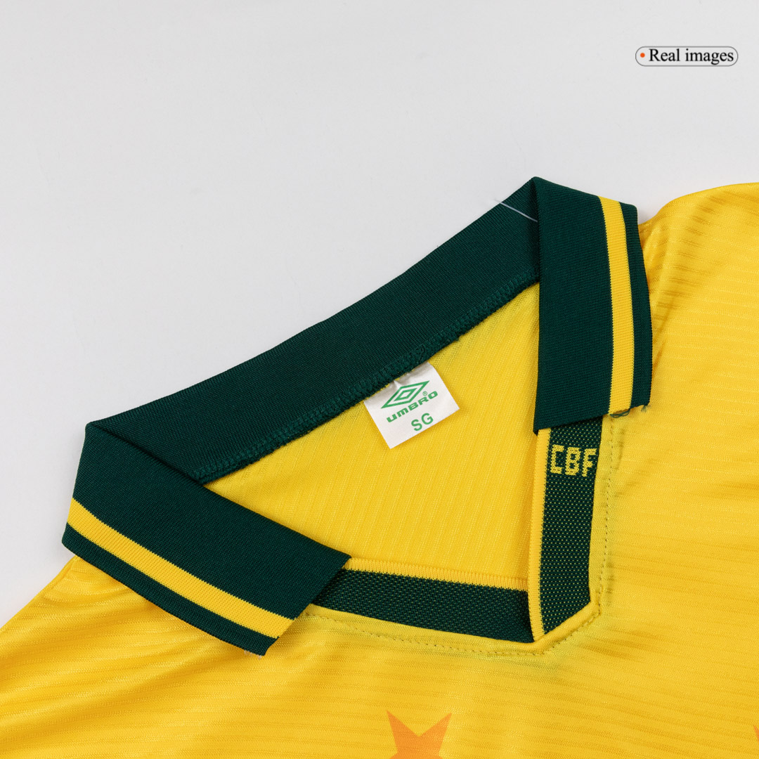 Brazil 1994 Retro Jersey Home Soccer Shirt - bestsoccerstore
