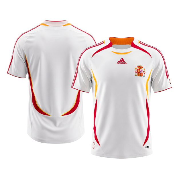 Spain 2006 Retro Jersey Away Soccer Shirt - bestsoccerstore