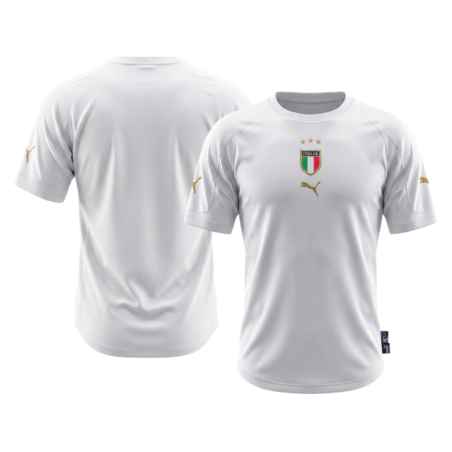 Italy 2004 Retro Jersey Away Soccer Shirt