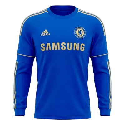 Chelsea Retro Jersey Home Long Sleeve Soccer Shirt 2012/13 - bestsoccerstore