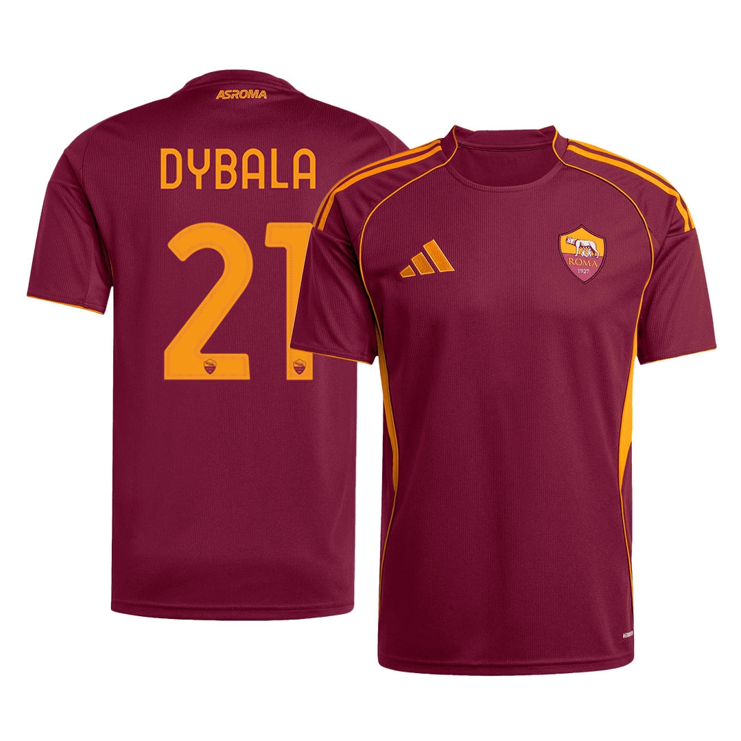 Roma DYBALA #21 Soccer Jersey Home Custom Shirt 2025/26 - bestsoccerstore