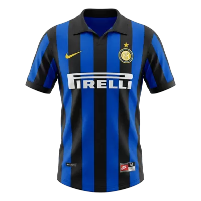 Inter Milan 1998/99 Retro Jersey Home Soccer Shirt - bestsoccerstore