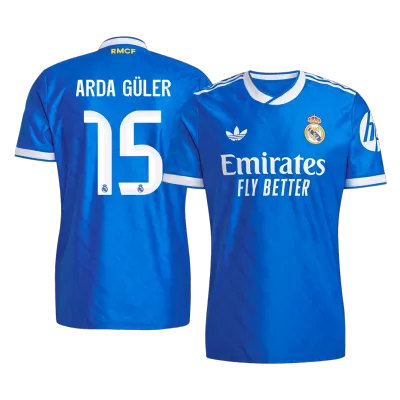 Real Madrid ARDA GÜLER #15 Custom Player Version Third Away Soccer Jersey 2025/26 - bestsoccerstore
