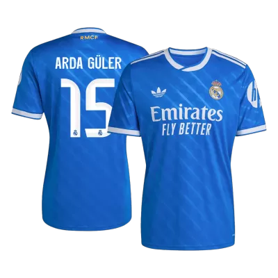 Real Madrid ARDA GÜLER #15 Soccer Jersey Third Away Custom Shirt 2025/26 - bestsoccerstore