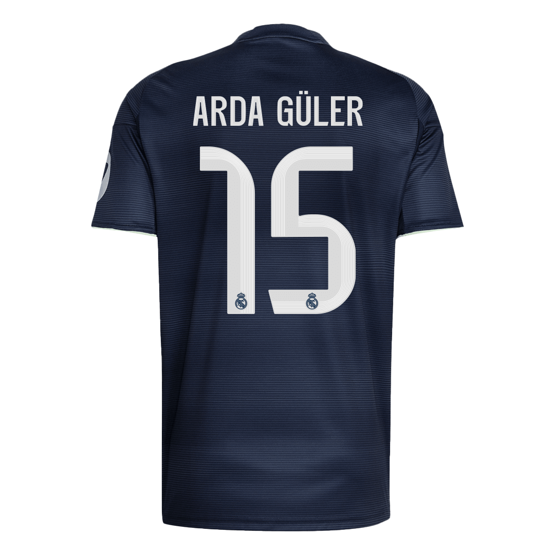 Real Madrid ARDA GÜLER #15 Soccer Jersey Away Custom Shirt 2025/26 - bestsoccerstore