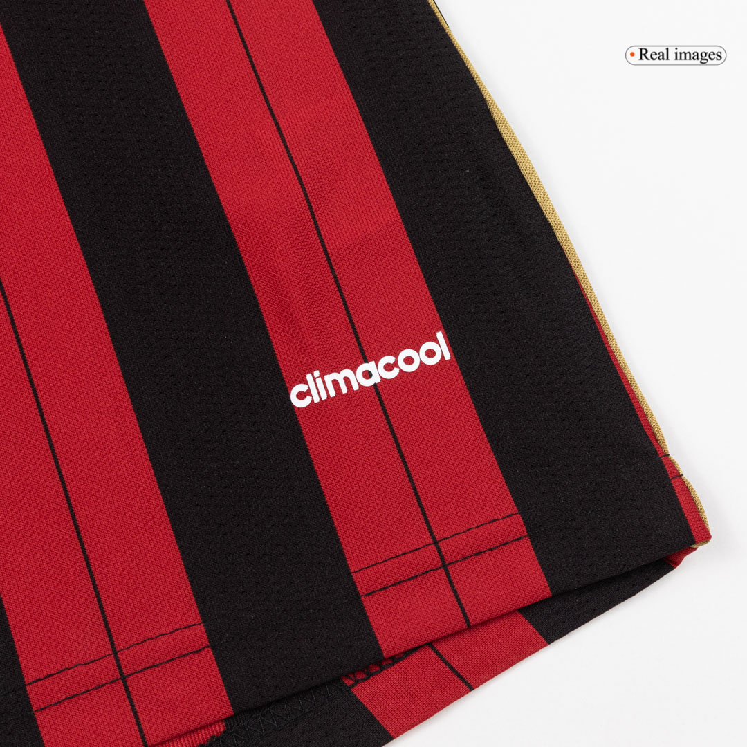 AC Milan Retro Jersey Home Long Sleeve Soccer Shirt 2013/14 - bestsoccerstore