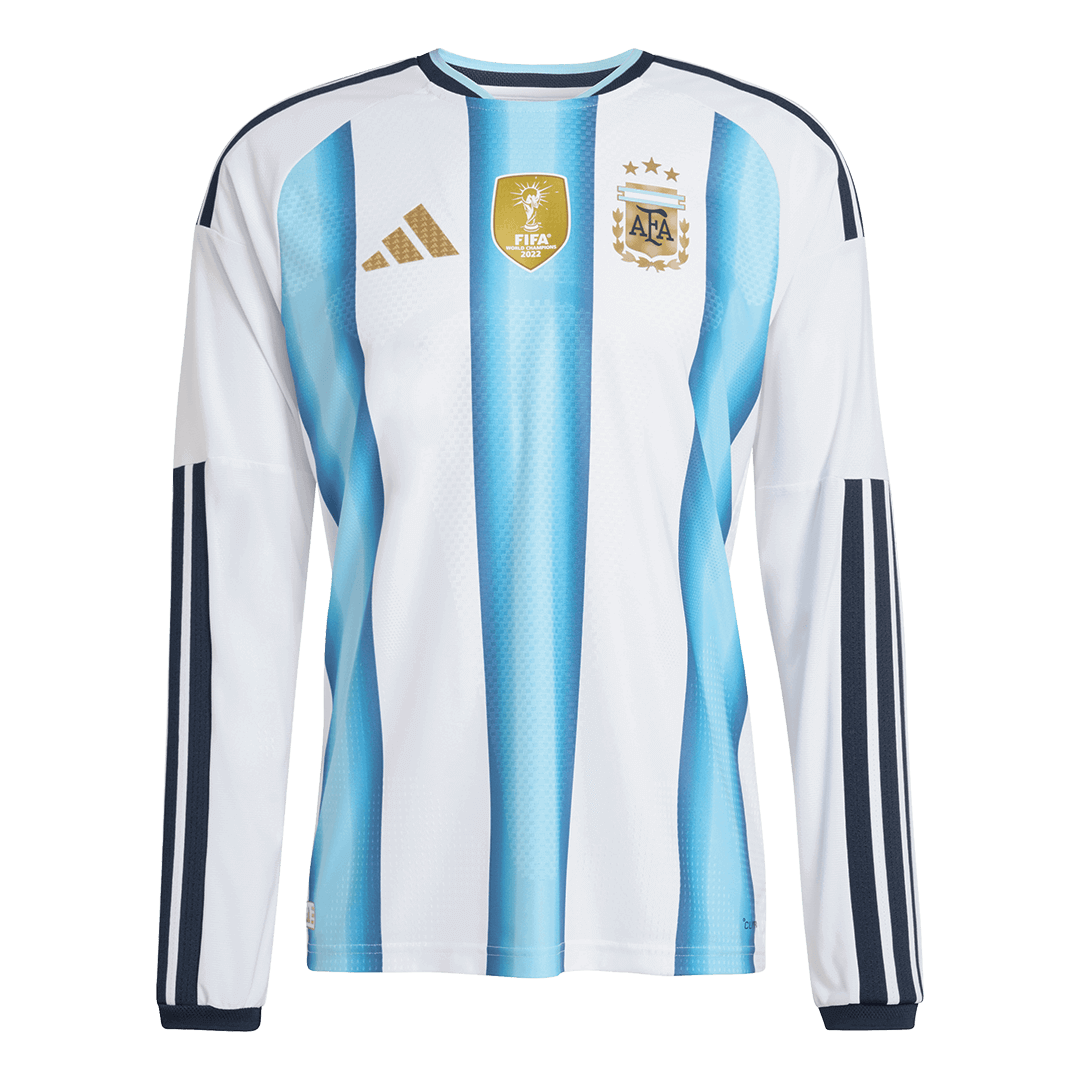 Argentina Home Custom Player Version Long Sleeve Soccer Jersey World Cup 2026 - bestsoccerstore