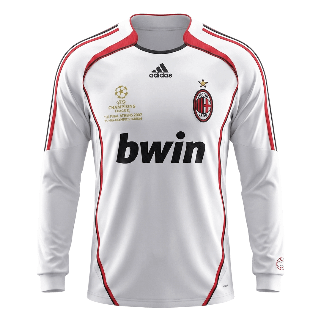 AC Milan Retro Jersey Away Long Sleeve Soccer Shirt 2006/07 - bestsoccerstore