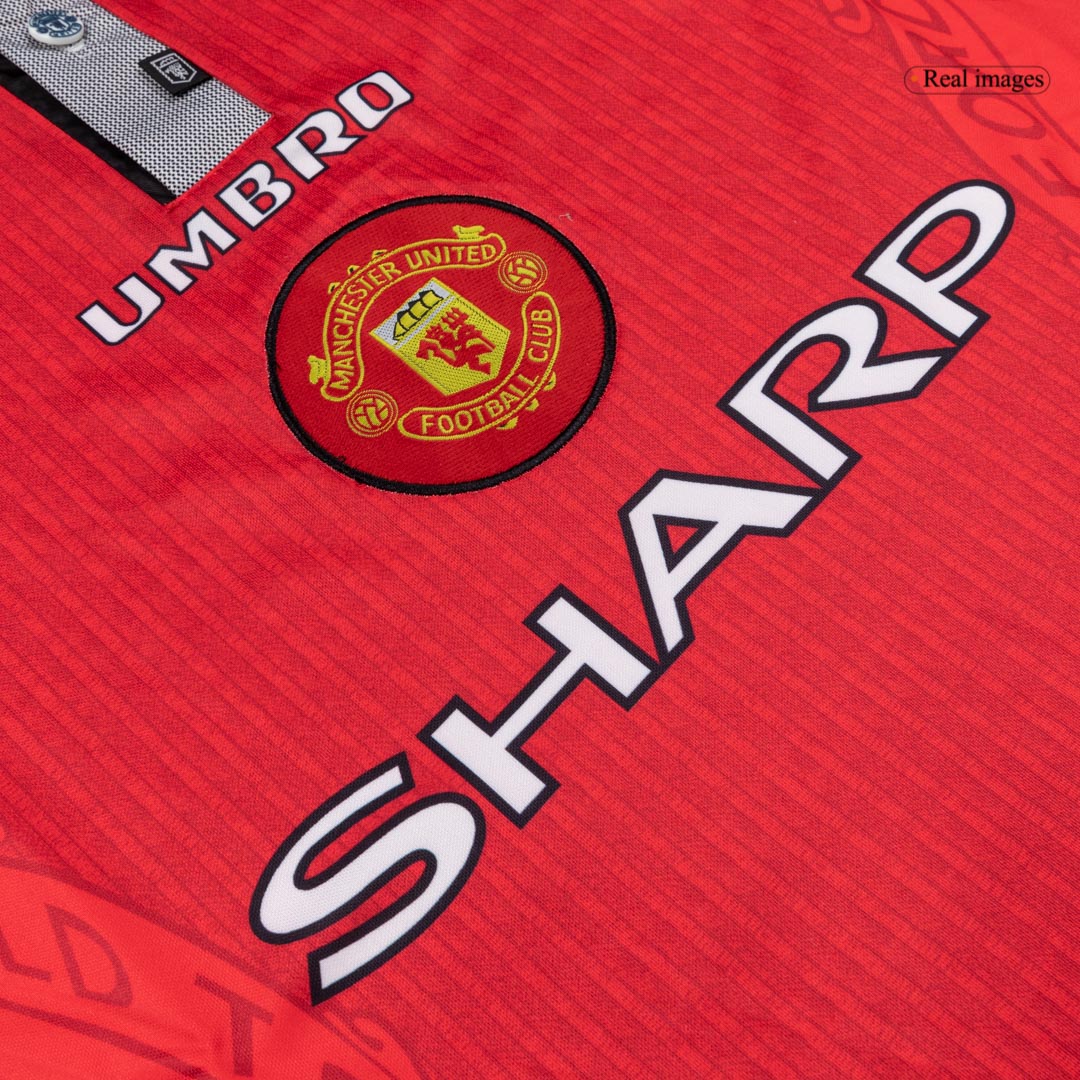 Manchester United 1996/97 Retro Jersey Home Soccer Shirt - bestsoccerstore