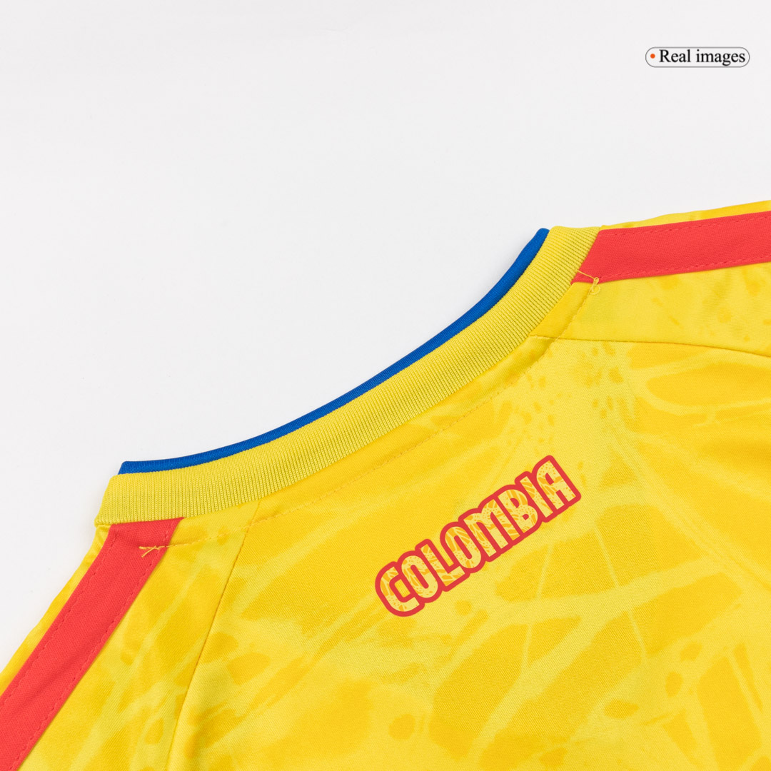 Kids Colombia Home Custom Soccer Kits World Cup 2026 - bestsoccerstore