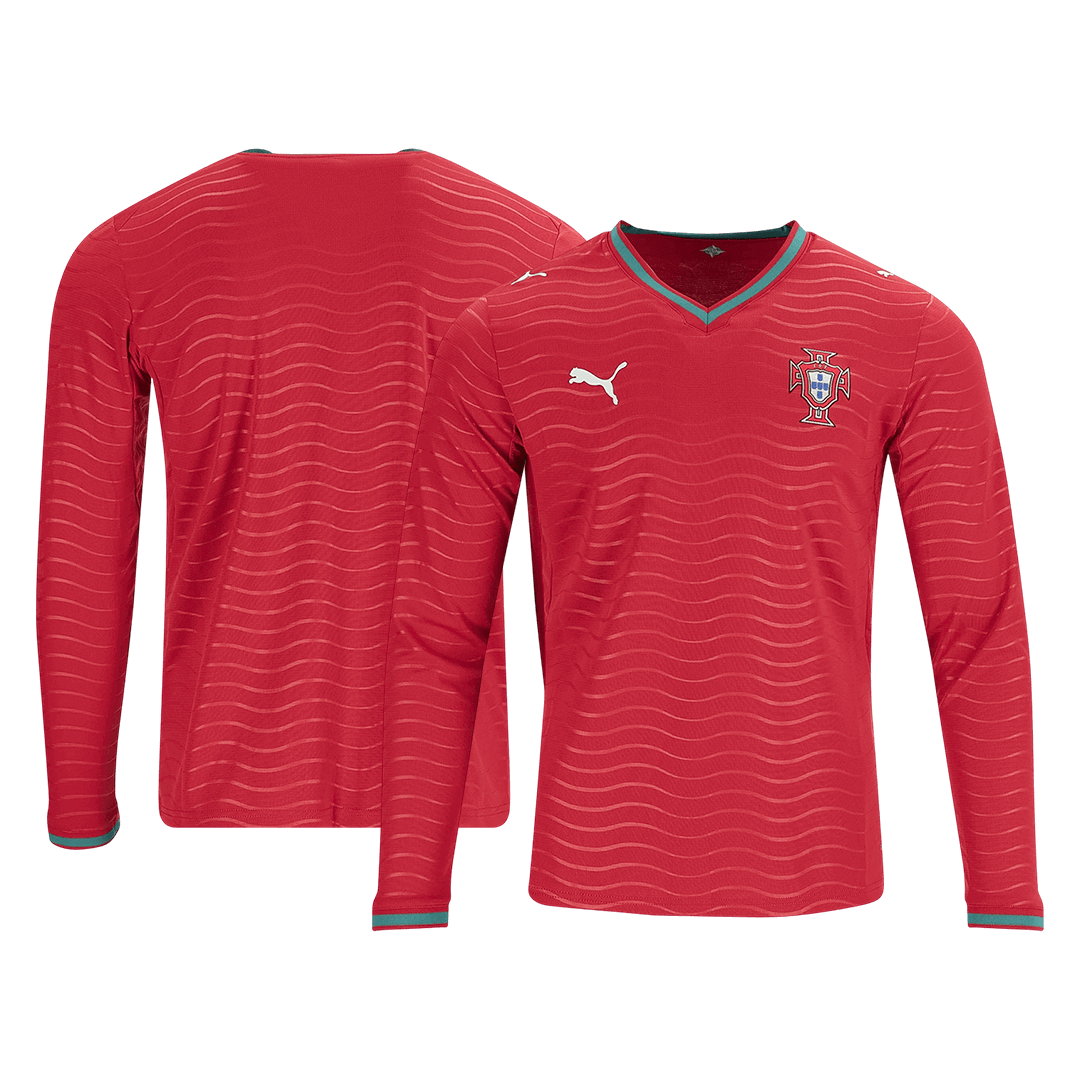 Portugal Home Player Version Long Sleeve Soccer Jersey World Cup 2026 - bestsoccerstore