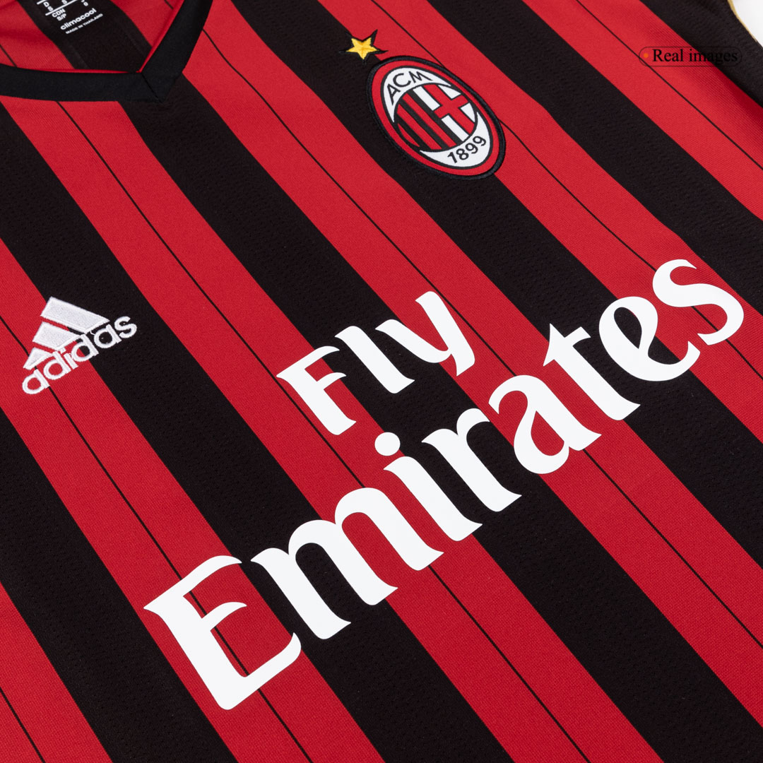 AC Milan 2013/14 Retro Jersey Home Soccer Shirt - bestsoccerstore