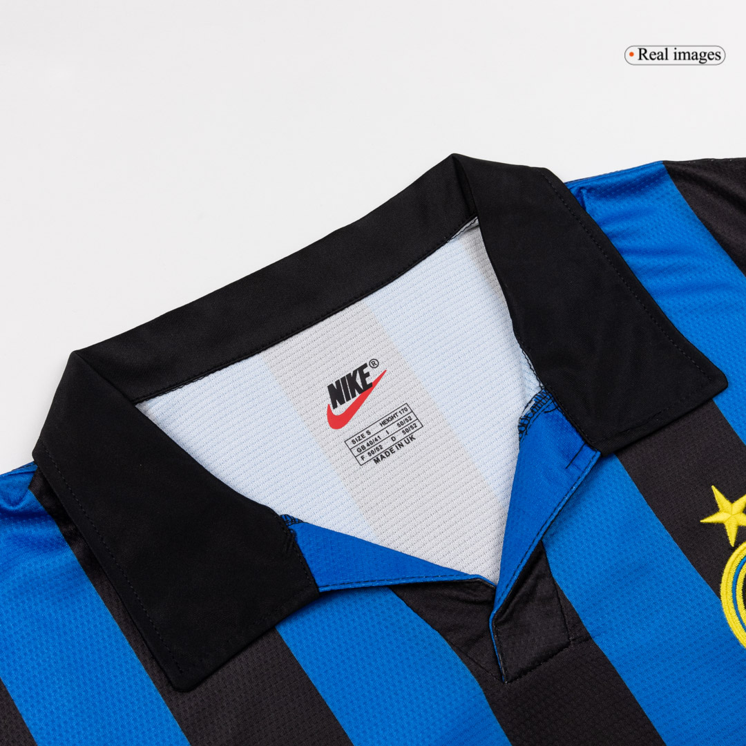 Inter Milan 1998/99 Retro Jersey Home Soccer Shirt - bestsoccerstore
