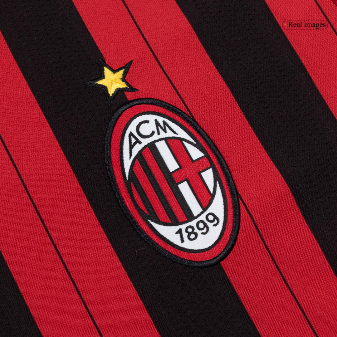 AC Milan 2013/14 Retro Jersey Home Soccer Shirt - bestsoccerstore