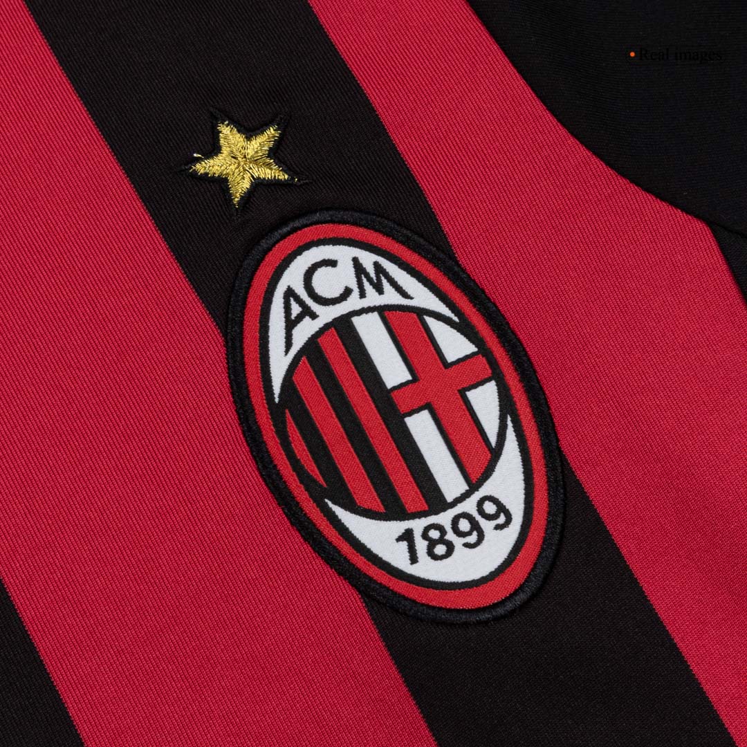 AC Milan 2009/10 Retro Jersey Home Soccer Shirt - bestsoccerstore