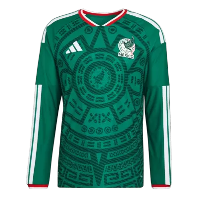 Mexico Home Custom Player Version Long Sleeve Soccer Jersey World Cup 2026 - bestsoccerstore