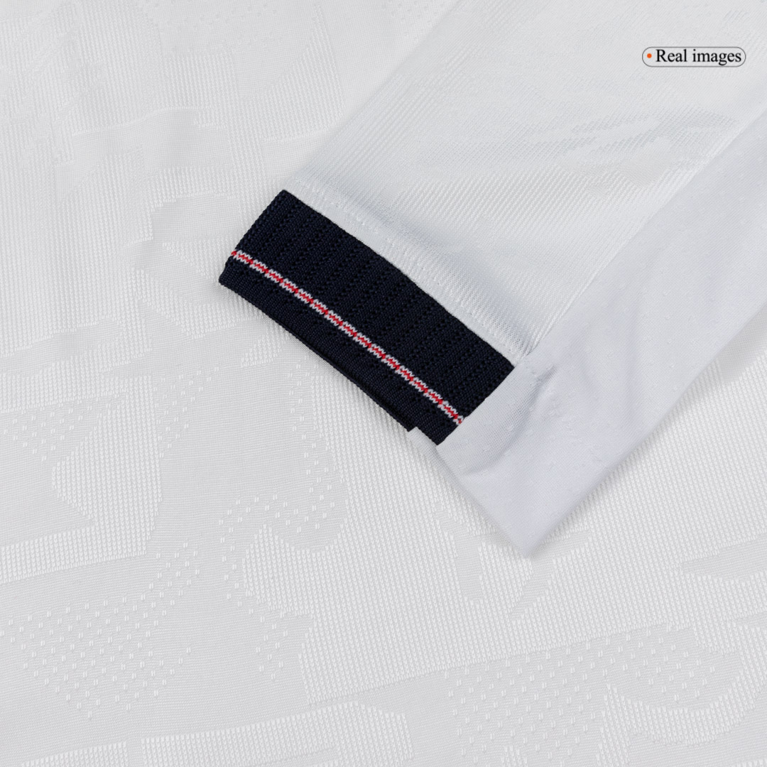 England Home Player Version Long Sleeve Soccer Jersey World Cup 2026 - bestsoccerstore