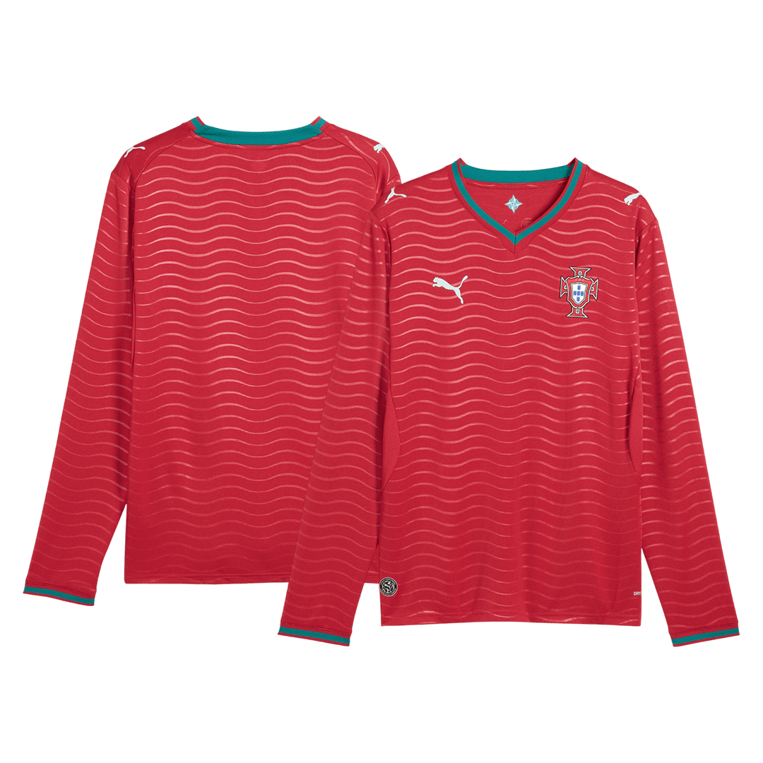 Portugal Long Sleeve Jersey Home Football Shirt World Cup 2026 - bestsoccerstore