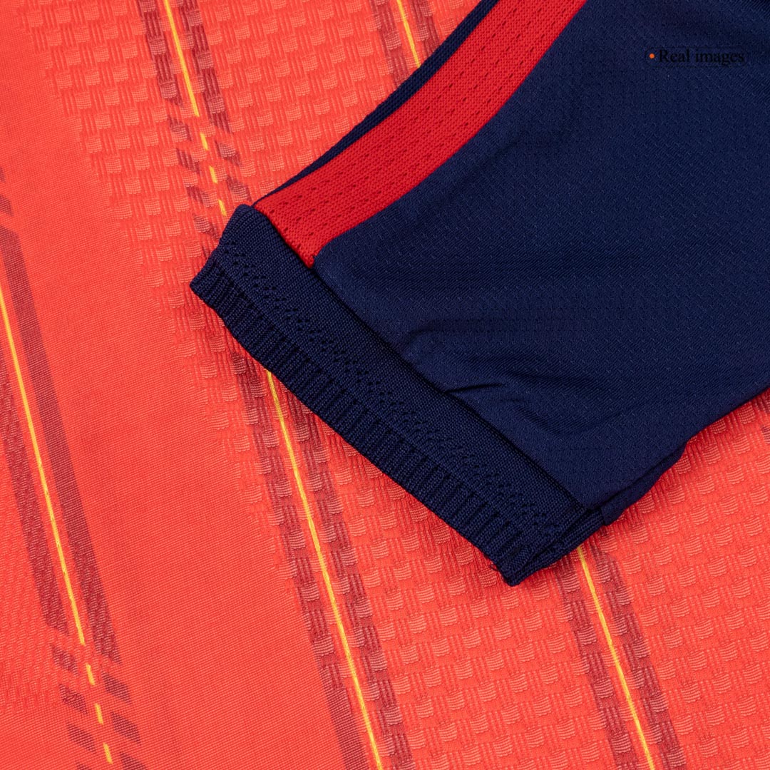 Spain Home Custom Player Version Long Sleeve Soccer Jersey World Cup 2026 - bestsoccerstore