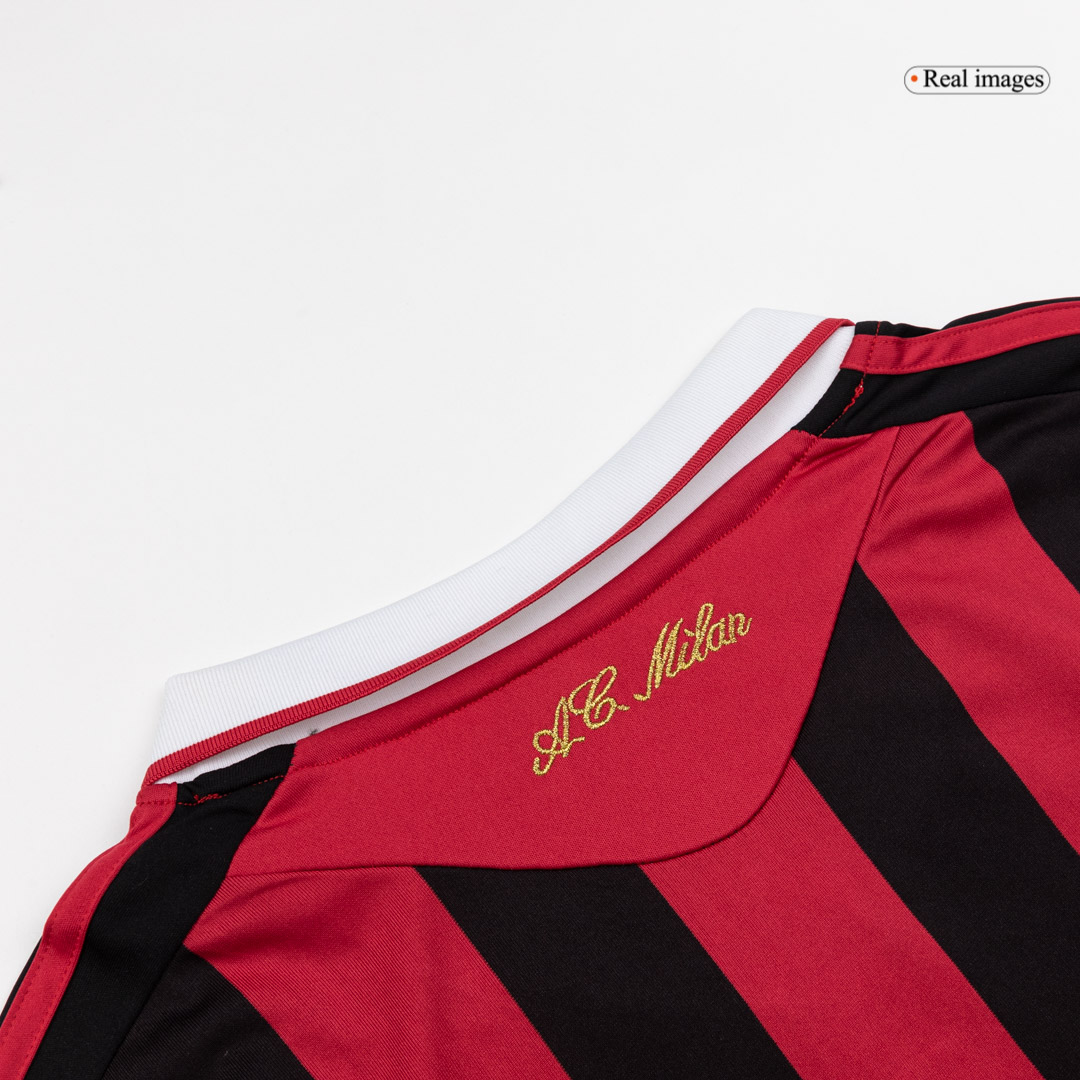 AC Milan 2009/10 Retro Jersey Home Soccer Shirt - bestsoccerstore