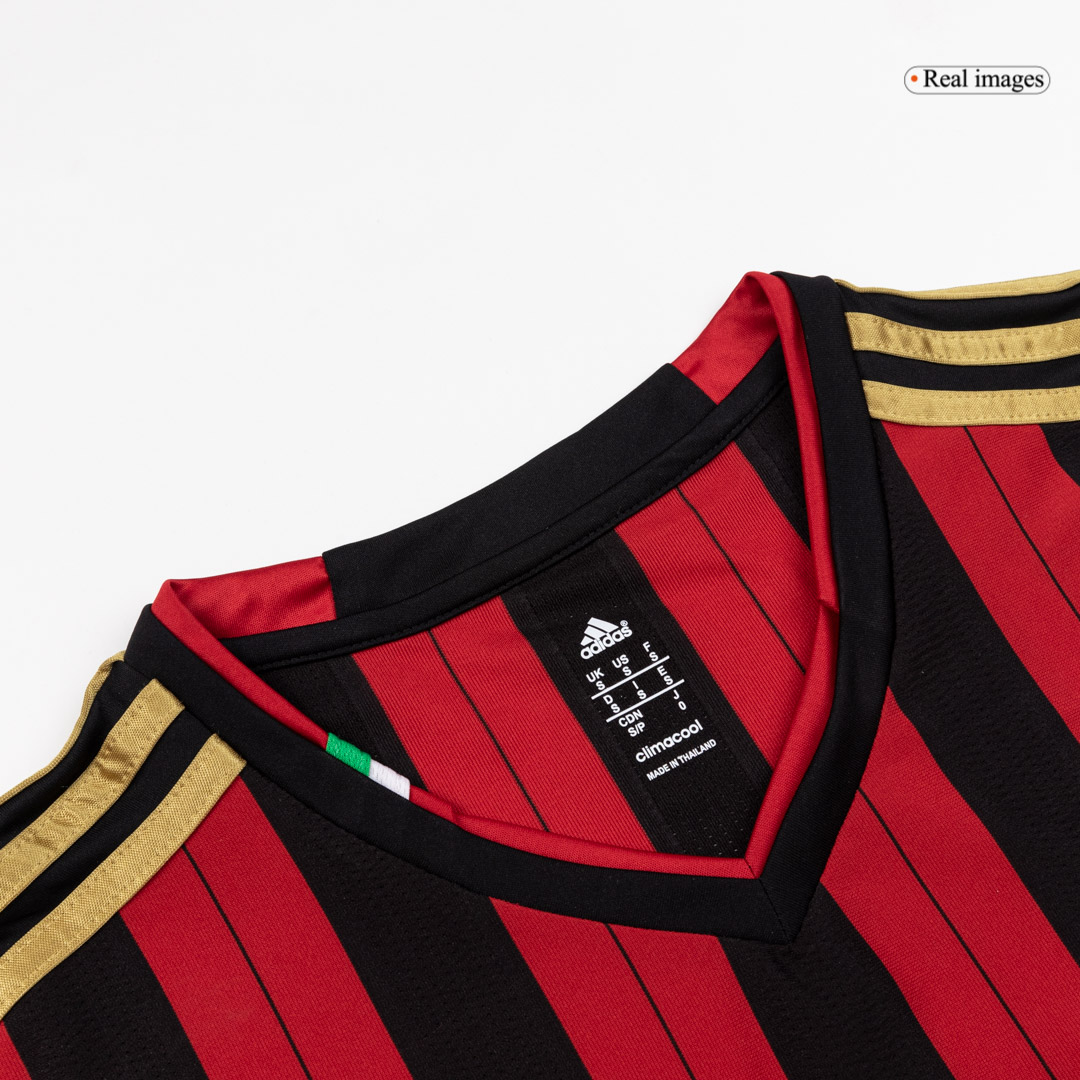 AC Milan Retro Jersey Home Long Sleeve Soccer Shirt 2013/14 - bestsoccerstore