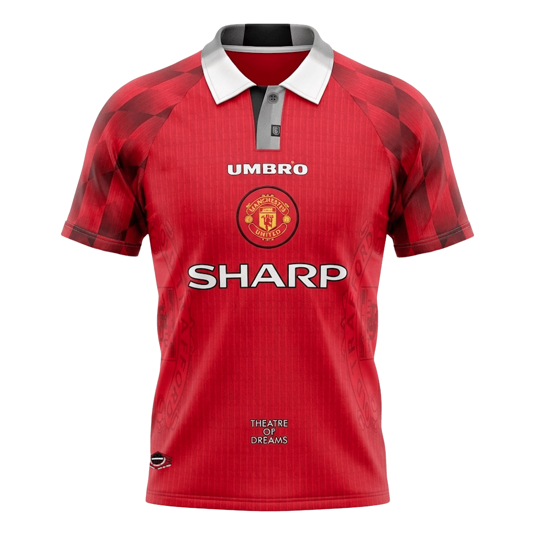 Manchester United 1996/97 Retro Jersey Home Soccer Shirt - bestsoccerstore