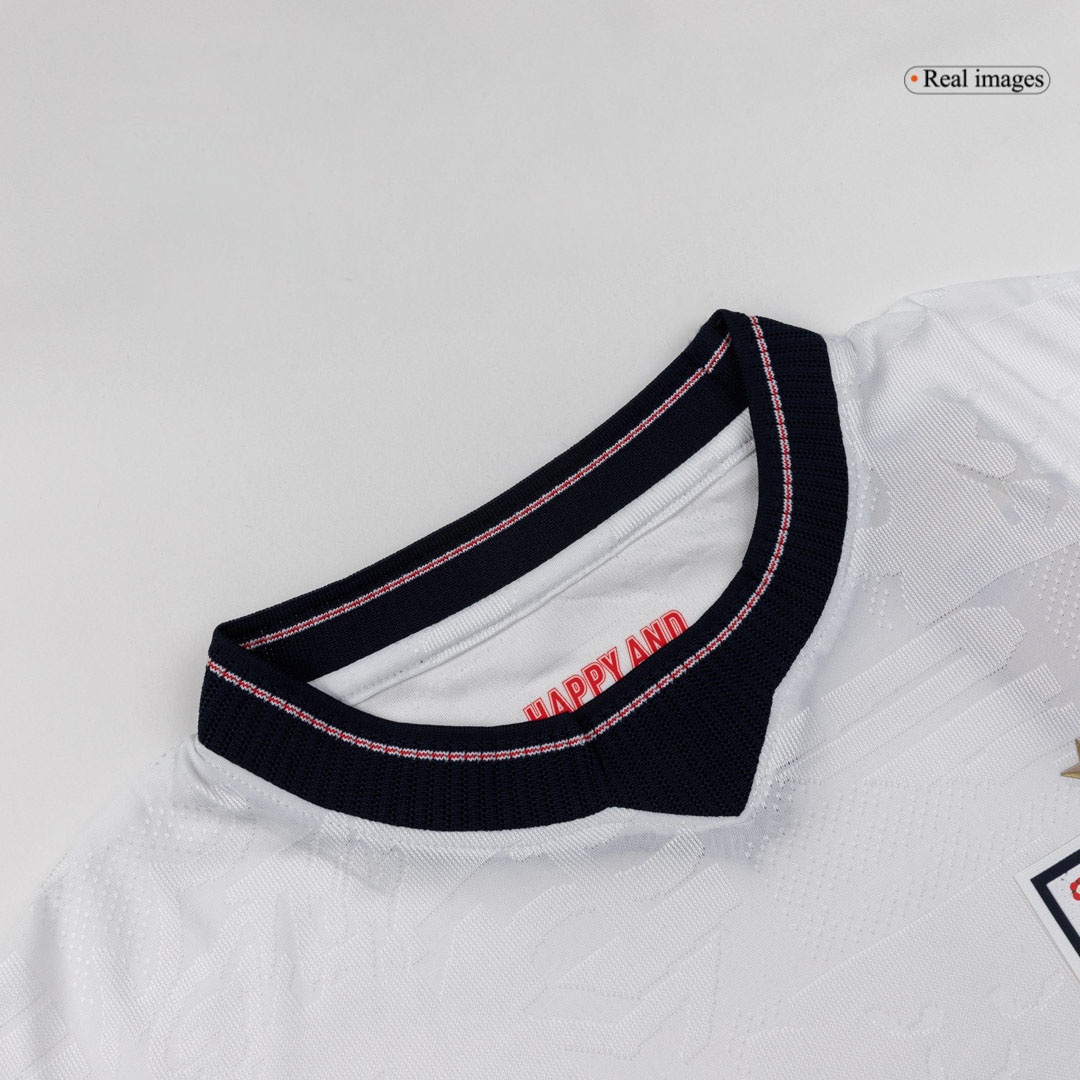 England Home Player Version Long Sleeve Soccer Jersey World Cup 2026 - bestsoccerstore