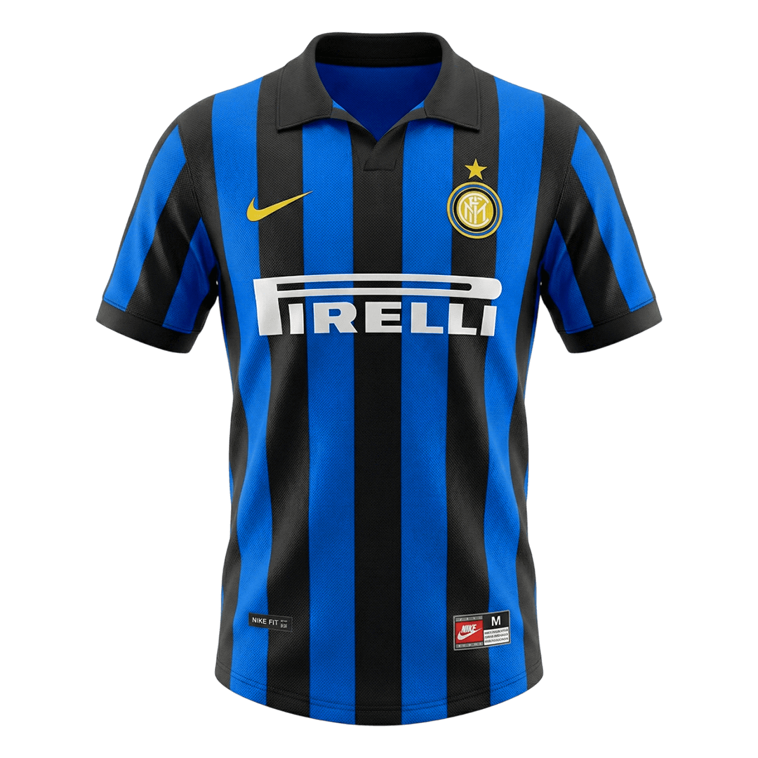 Inter Milan 1998/99 Retro Jersey Home Soccer Shirt - bestsoccerstore