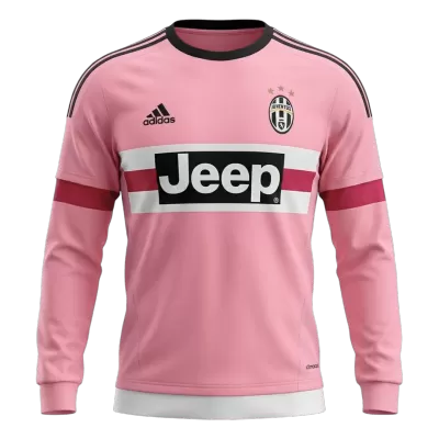 Juventus Retro Jersey Away Long Sleeve Soccer Shirt 2015/16 - bestsoccerstore