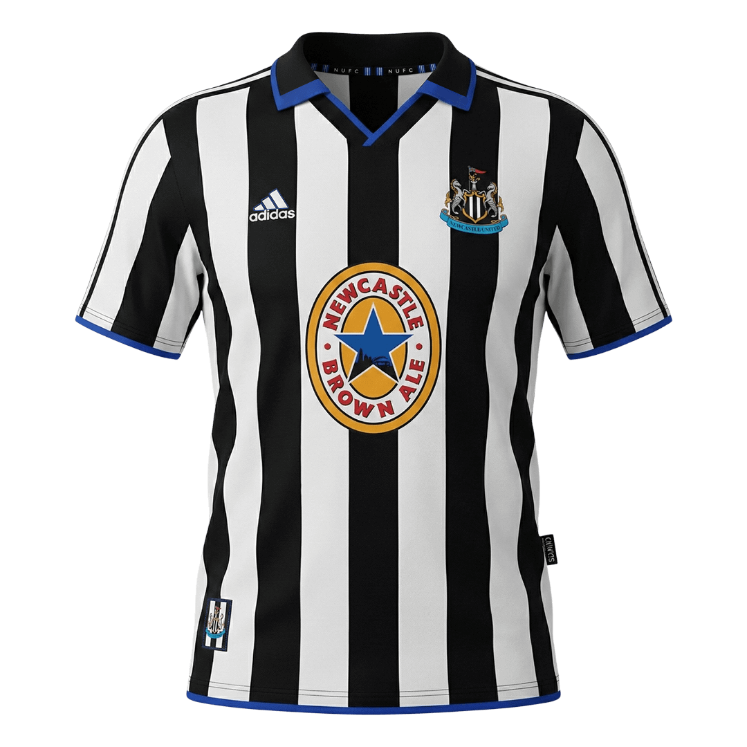 Newcastle United 1999/00 Retro Jersey Home Soccer Shirt - bestsoccerstore