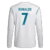 RONALDO #7 Real Madrid Retro Jersey Home Long Sleeve Soccer Shirt 2017/18 - bestsoccerstore
