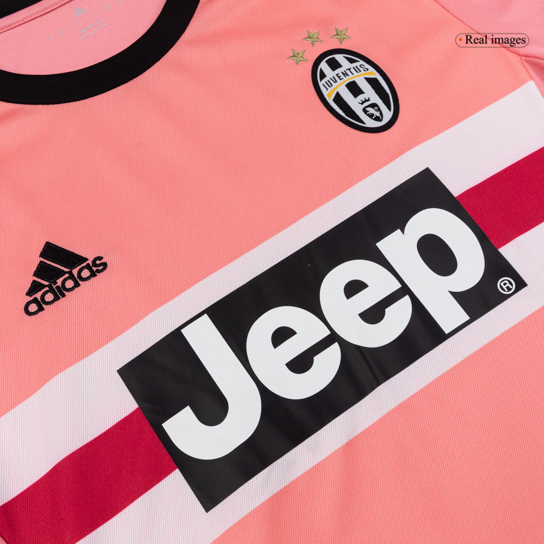 Juventus Retro Jersey Away Long Sleeve Soccer Shirt 2015/16 - bestsoccerstore