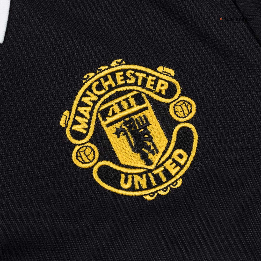 Manchester United Retro Jersey Away Long Sleeve Soccer Shirt 1998 - bestsoccerstore