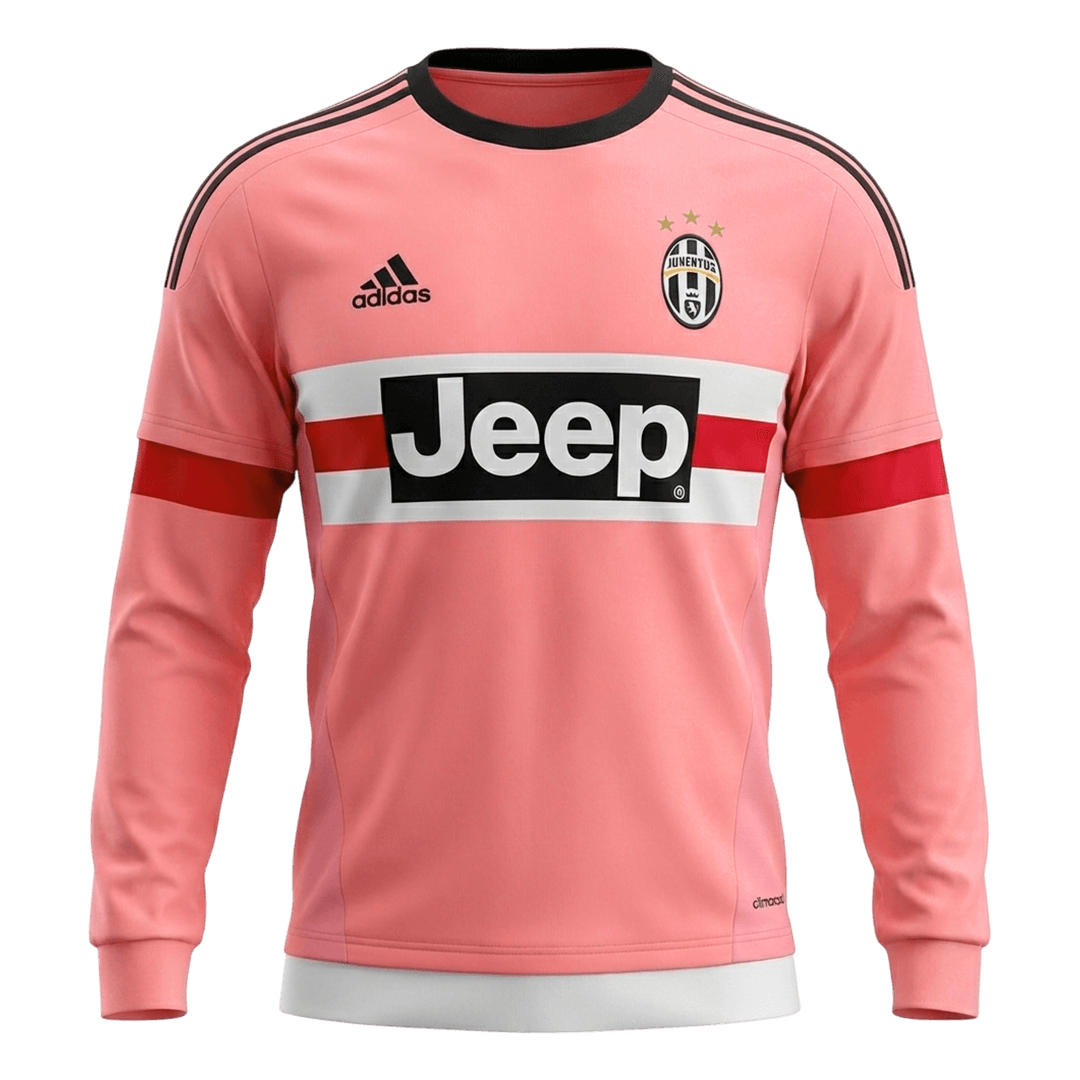 Juventus Retro Jersey Away Long Sleeve Soccer Shirt 2015/16 - bestsoccerstore