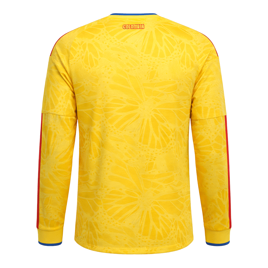Colombia Long Sleeve Jersey Home Football Shirt World Cup 2026 - bestsoccerstore